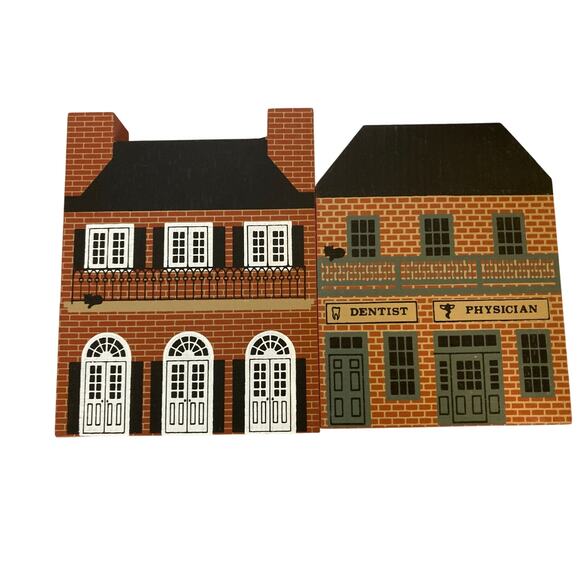 The Cat’s Meow 1987 Series V Lot of 10 Buildings – Signed Faline - Picture 4 of 7